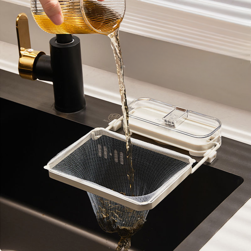 Effortless Sink Strainer: No-Hole Suction Kitchen Filter Rack for Leftovers, Noodles, and More