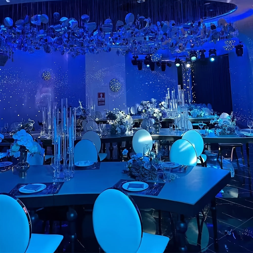 1pc 5-Arm Acrylic Candelabra Candle Holder – Elegant Clear Tabletop Centerpiece