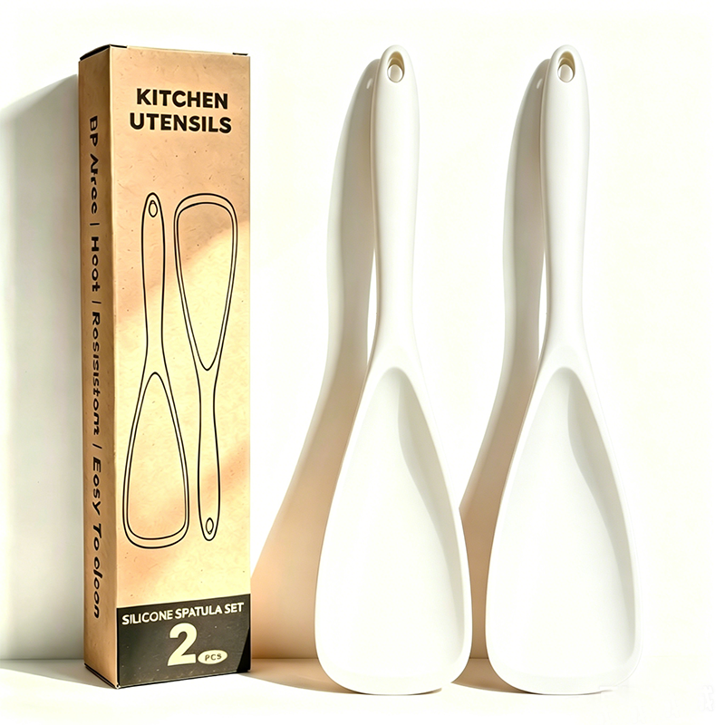 FlexGlow Multi-Use Silicone Duckbill Spatula Spoon — Heavy-Duty Heat-Resistant Kitchen Scraping Master