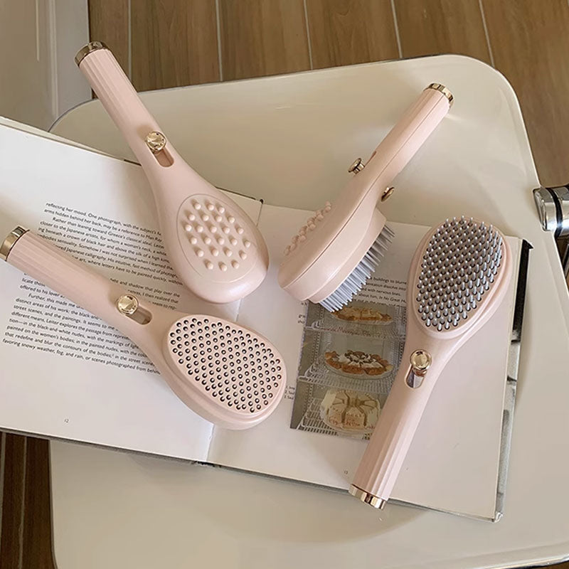 2-in-1 Retractable Massage Comb – Compact & Portable