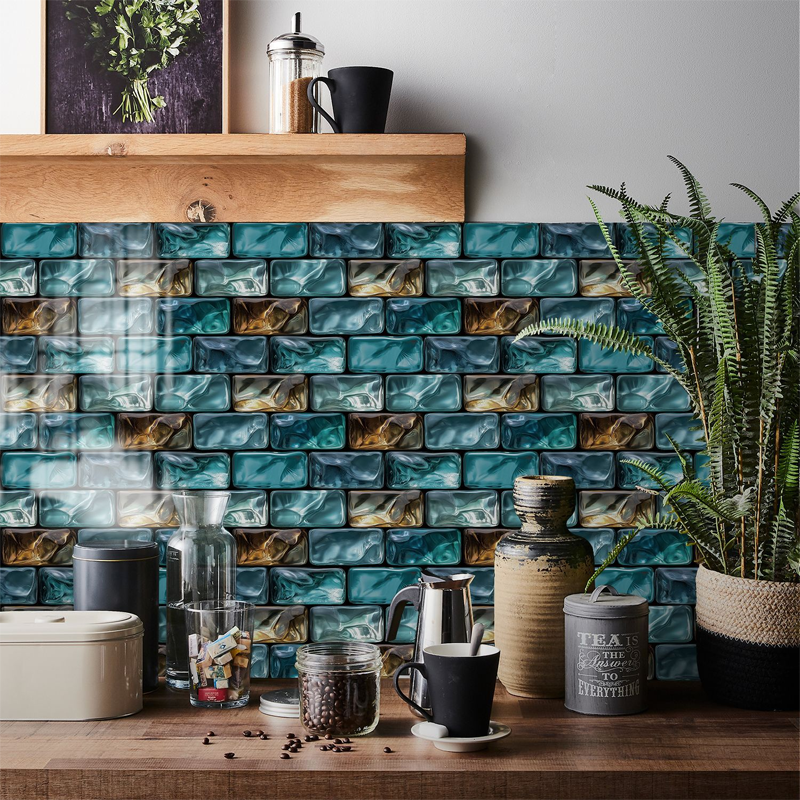 Crystal Mosaic Self-Adhesive Wallpaper - Waterproof & Stain-Resistant
