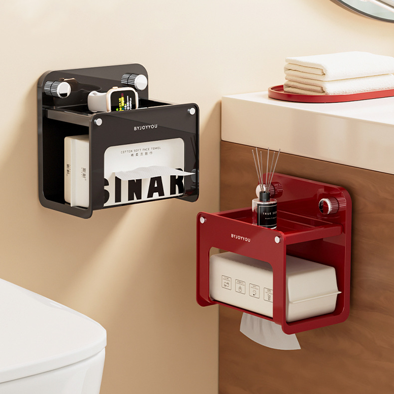 Suction Toilet Paper Holder – No-Drill Installation, Heavy-Duty Grip