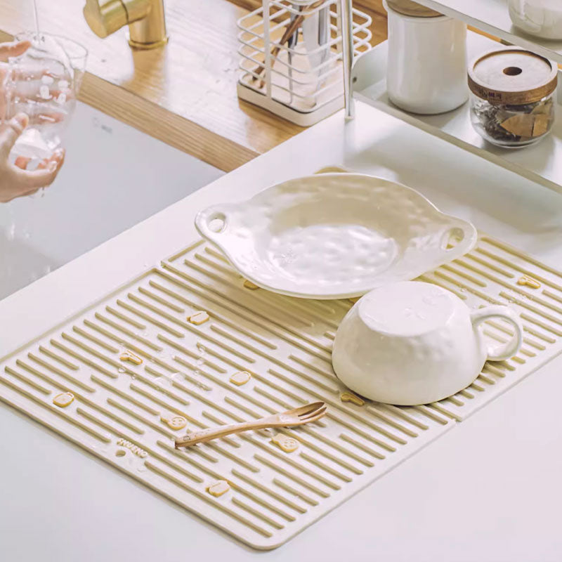 Kitchen Counter Heat-Resistant Draining Mat – Non-Slip & Easy to Clean