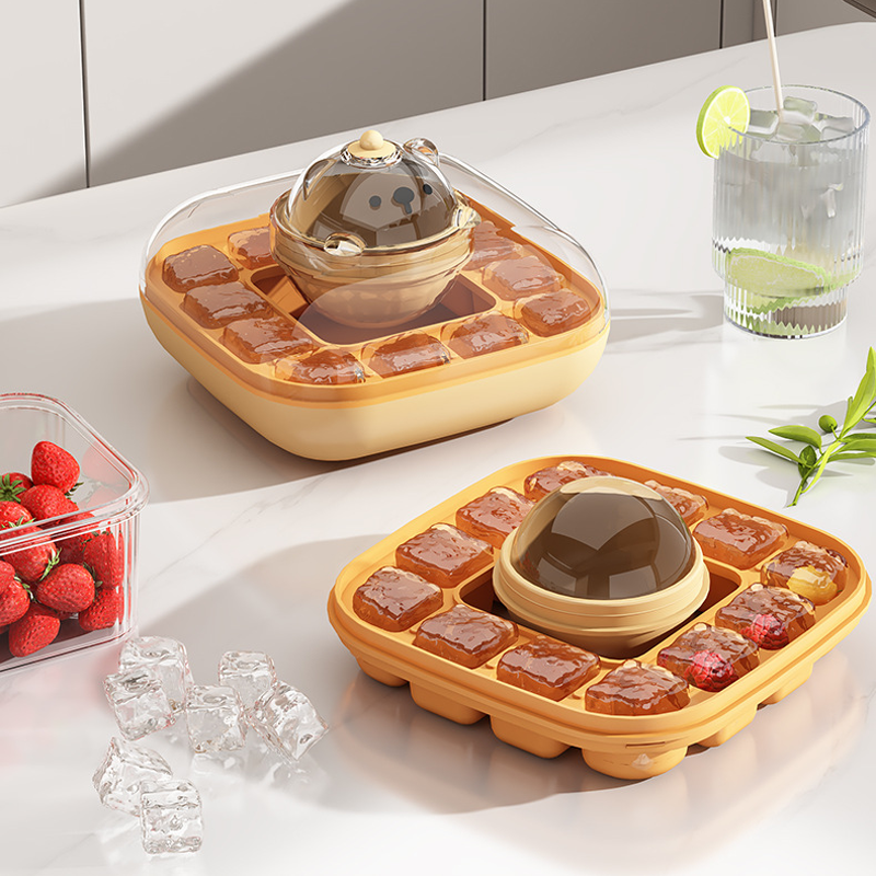 2-in-1 Press Ice Cube Tray – Quick Release & Easy to Use