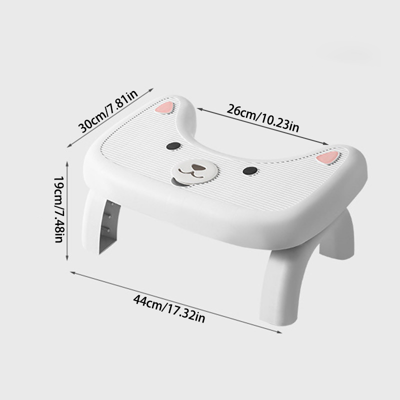 Foldable Toilet Stool – Portable, Aromatherapy Shelf Design