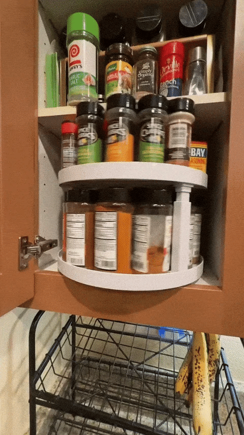 SpaceSpin · D-Shaped 2-Tier Lazy Susan
