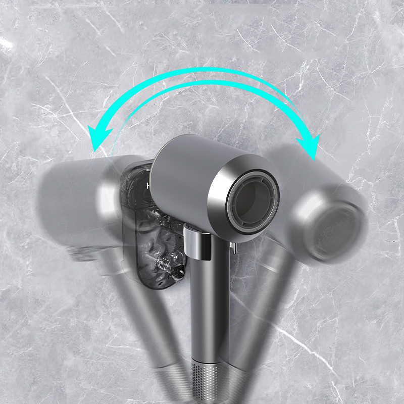 Suction Cup Hair Dryer Holder – No Drill Installation, 360° Rotation