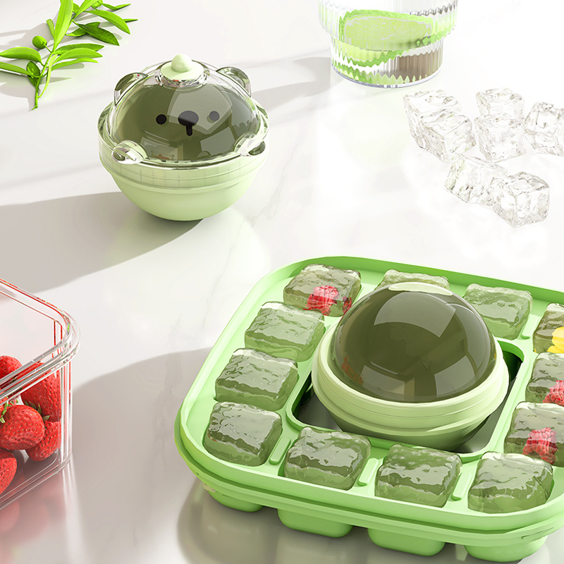 2-in-1 Press Ice Cube Tray – Quick Release & Easy to Use