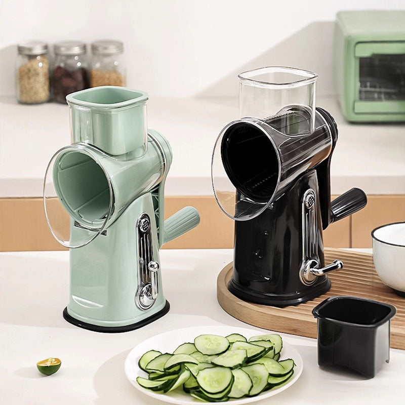 Multi-Functional Hand-Crank Grater: Perfect for Cheese, Vegetables, Efficient & Safe Kitchen Tool