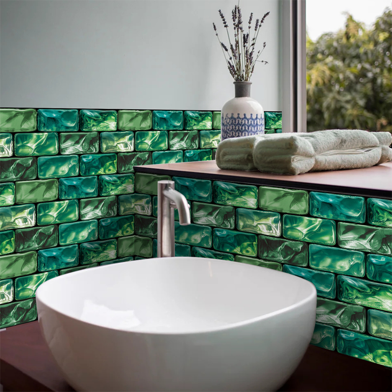 Crystal Mosaic Self-Adhesive Wallpaper - Waterproof & Stain-Resistant