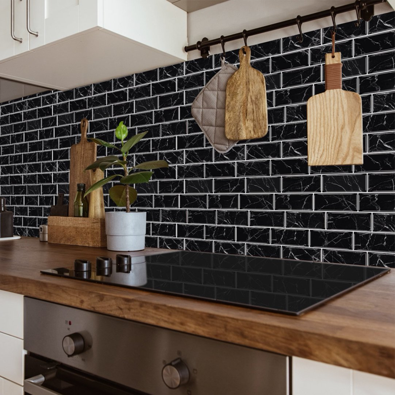 Tile-Look Peel & Stick Wallpaper - Waterproof & Stain-Resistant