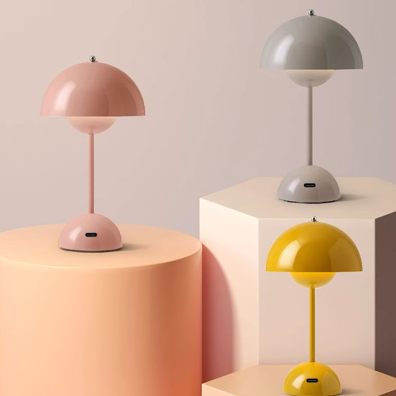 Minimalist Bud Table Lamp – 3 Light Modes & USB Fast Charging