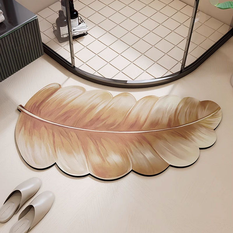 Leaf Diatomite Absorbent Floor Mat: Non-Slip & Easy to Clean