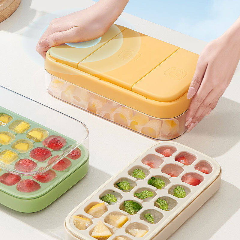 Large Capacity Press Ice Tray – Easy Release & Portion Control