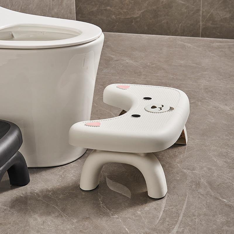 Foldable Toilet Stool – Portable, Aromatherapy Shelf Design