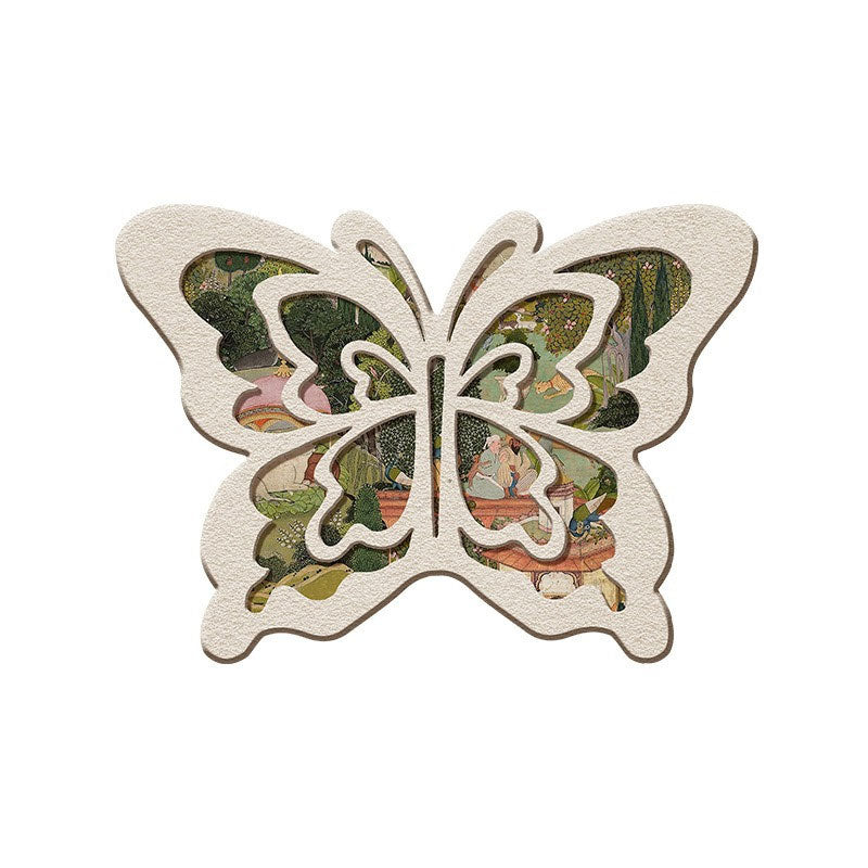 Vintage Butterfly Absorbent Mat – Quick Dry & Non-Slip