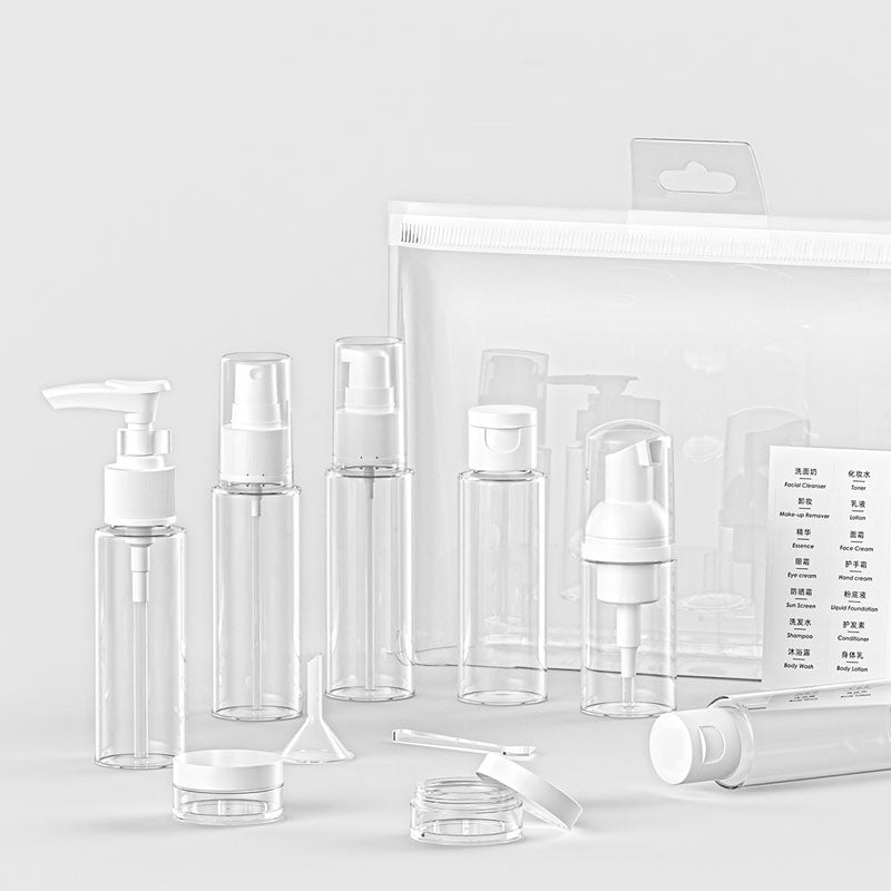 PET Travel Cosmetic Bottle Set – Compact & Portable