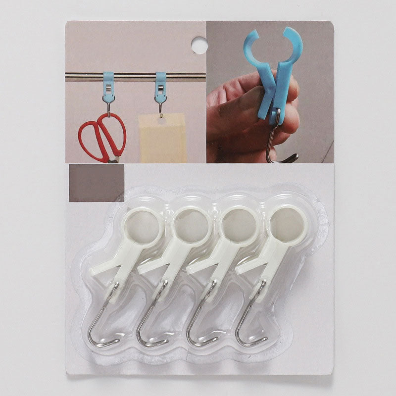 Heavy-Duty Double Clip Hook - Non-Slip Grip & No Drilling Required