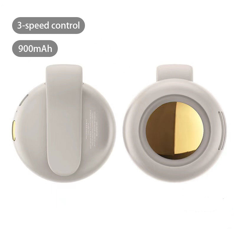 Clip-On Silicone Mini Fan - 360° Adjustable, USB Rechargeable & Long-Lasting