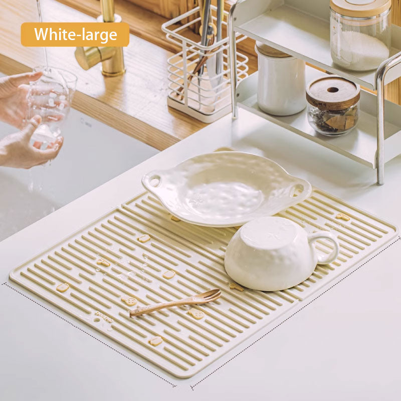 Kitchen Counter Heat-Resistant Draining Mat – Non-Slip & Easy to Clean