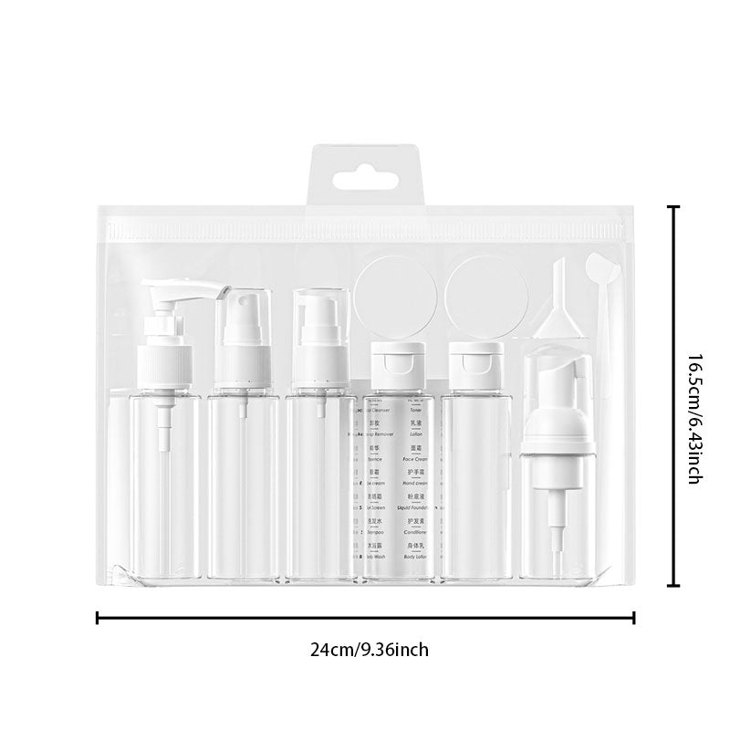 PET Travel Cosmetic Bottle Set – Compact & Portable