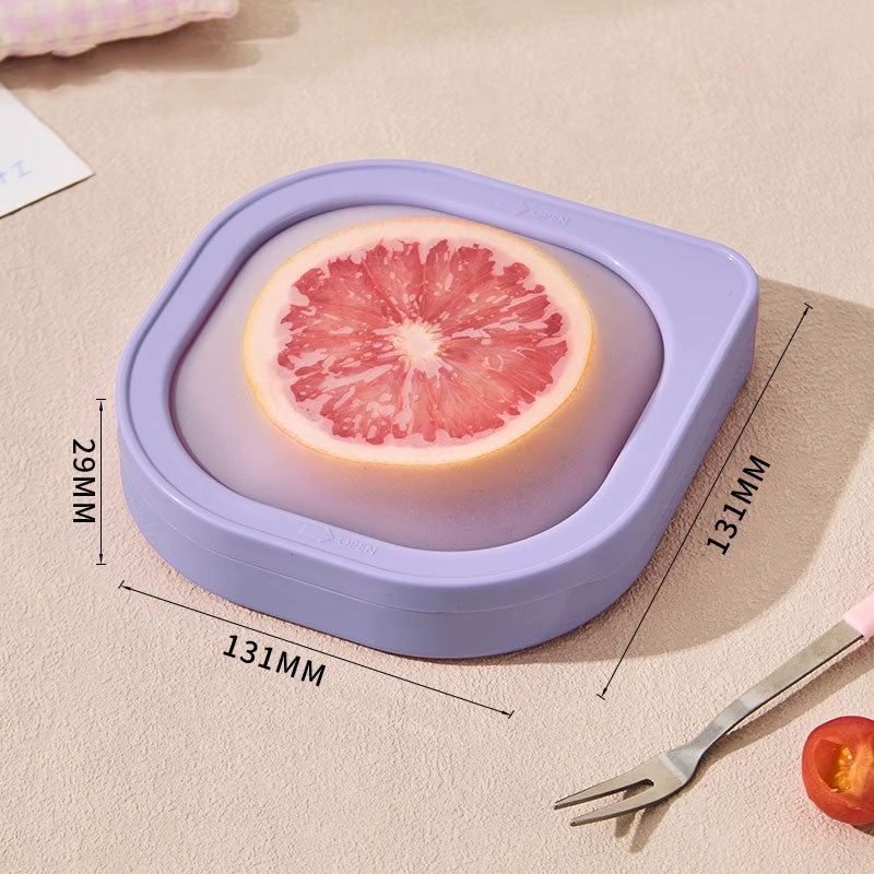 Macaron High-Elasticity Silicone Food Storage Box – Airtight & Leakproof