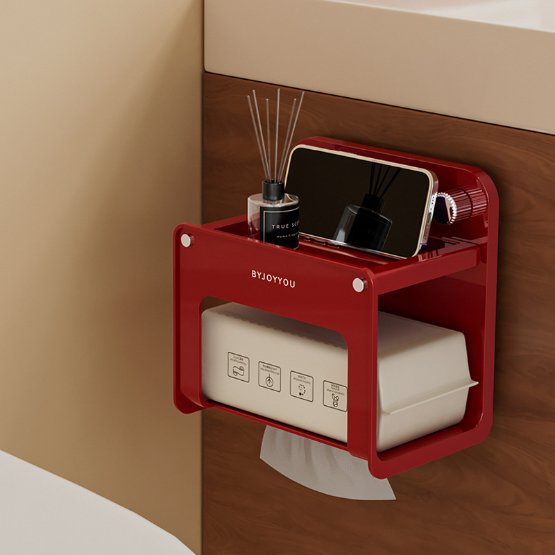 Suction Toilet Paper Holder – No-Drill Installation, Heavy-Duty Grip