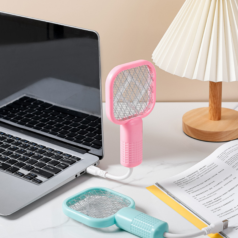 Mini Electric Mosquito Swatter - Plug-and-Play, Auto Trap