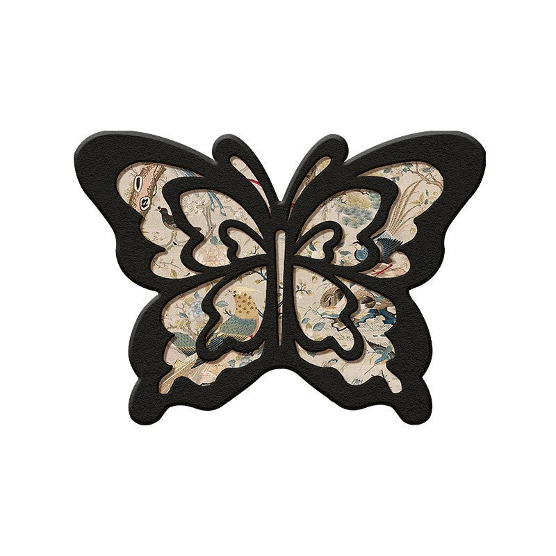 Vintage Butterfly Absorbent Mat – Quick Dry & Non-Slip