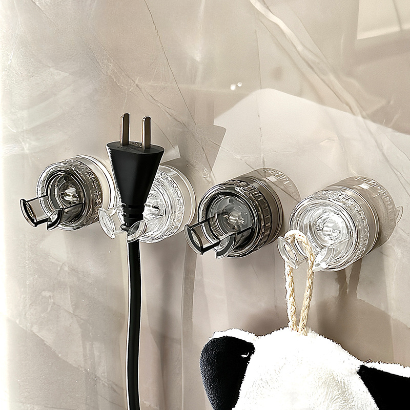 Strong Suction Cup Multi-functional Rotating Hook: Easy Installation,Durable Material
