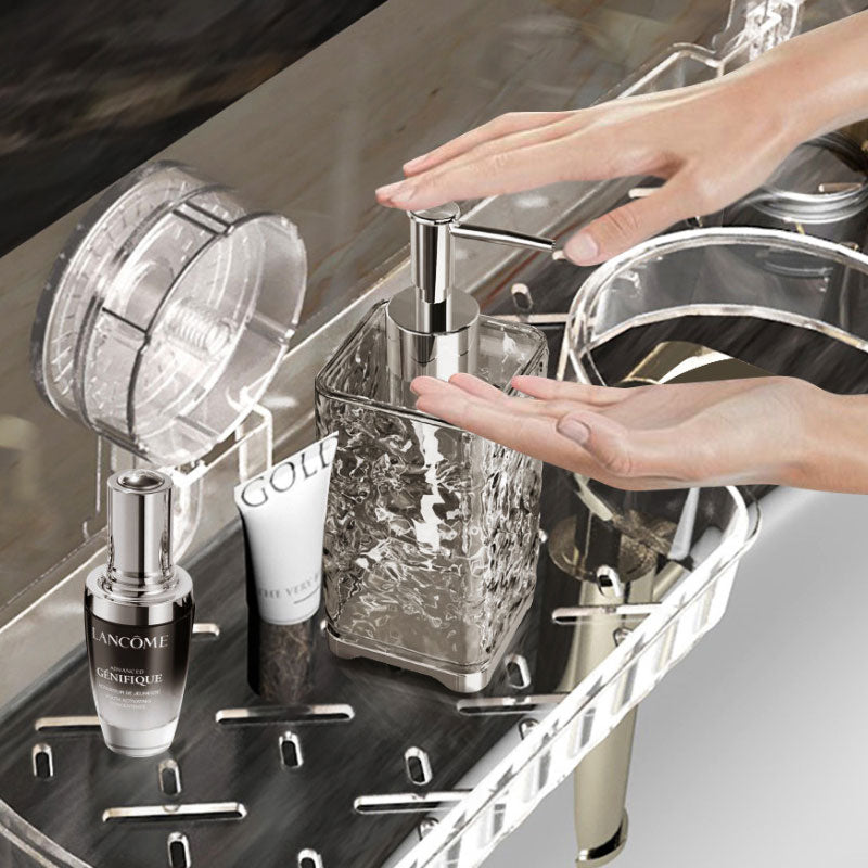 Acrylic Suction Faucet Organizer – Space-Saving & Efficient Drainage