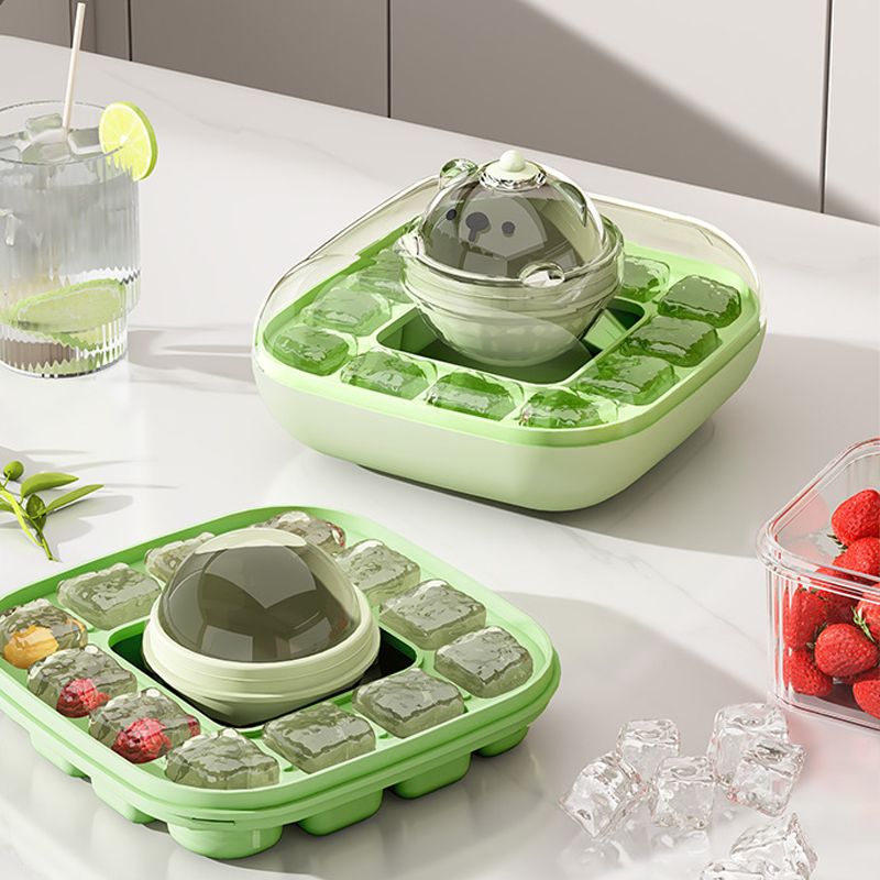 2-in-1 Press Ice Cube Tray – Quick Release & Easy to Use