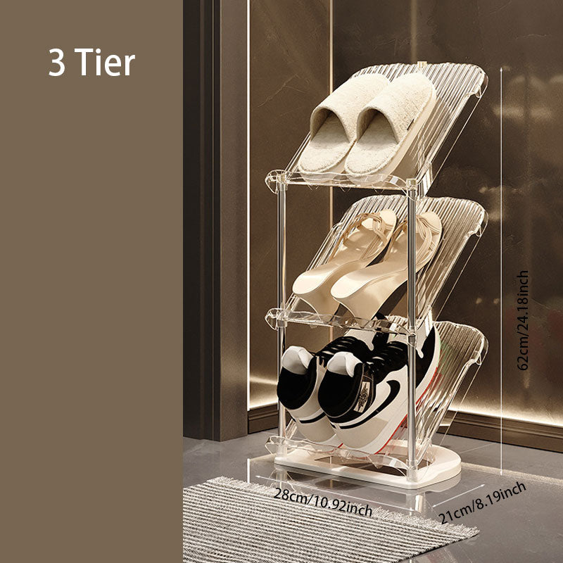 Acrylic Foldable Shoe Rack – Easy Installation & Space-Saving