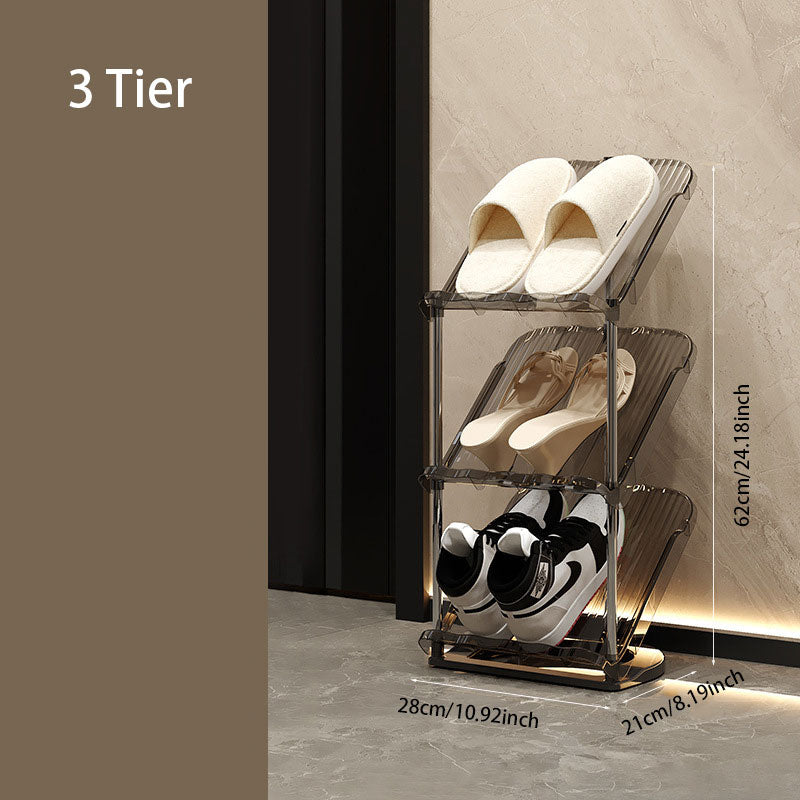 Acrylic Foldable Shoe Rack – Easy Installation & Space-Saving