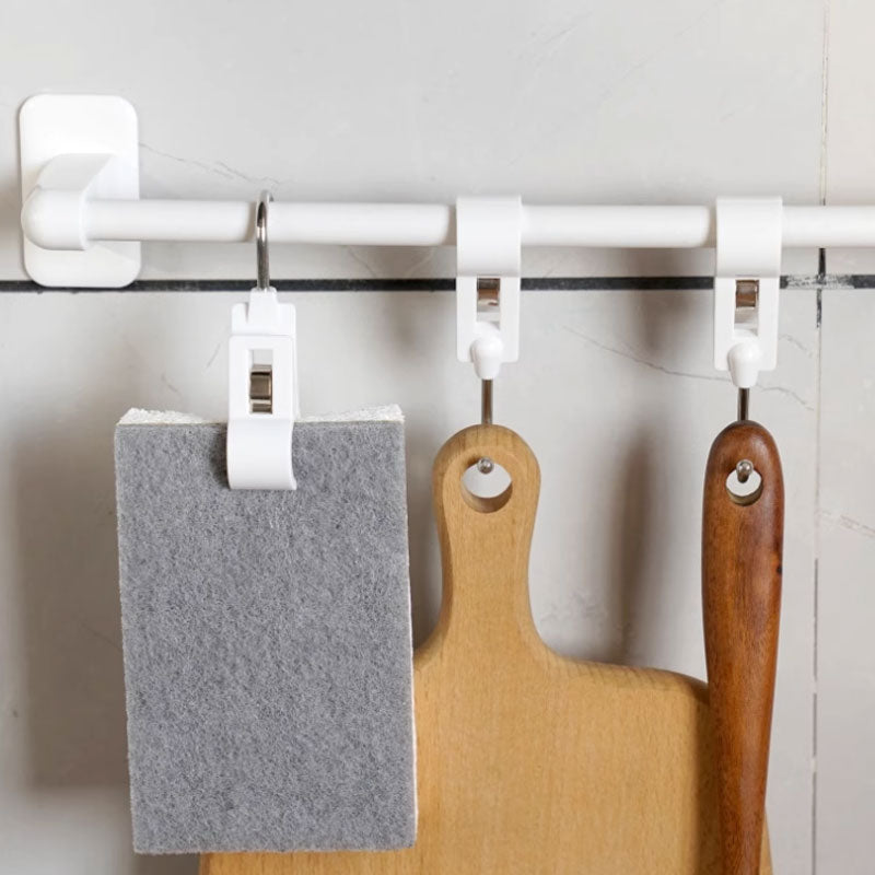 Heavy-Duty Double Clip Hook - Non-Slip Grip & No Drilling Required