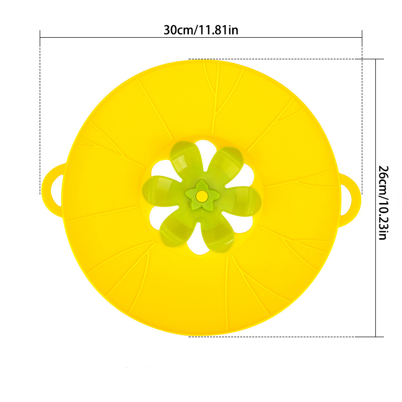 Silicone Anti-Spill Pot Lid & Fresh-Keeping Cover – Heat Resistant