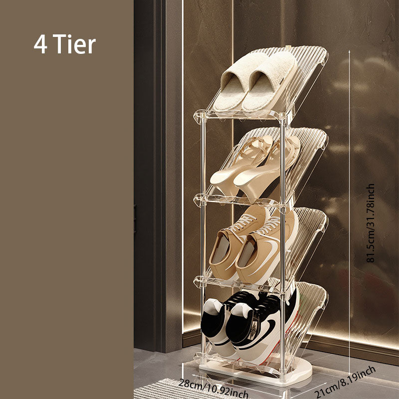 Acrylic Foldable Shoe Rack – Easy Installation & Space-Saving