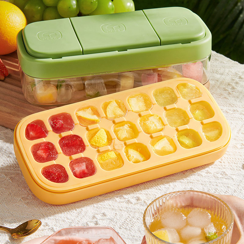 Large Capacity Press Ice Tray – Easy Release & Portion Control