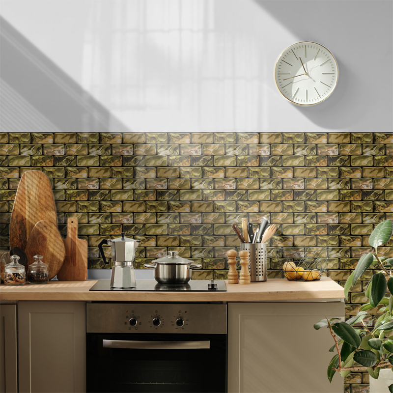 Crystal Mosaic Self-Adhesive Wallpaper - Waterproof & Stain-Resistant