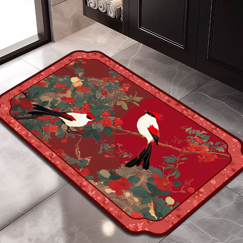RedZen Red Diatomite Anti-Slip Absorbent Mat – Oriental Style