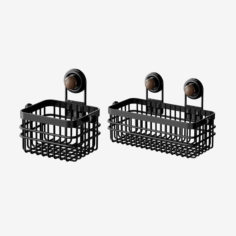 Iron Suction Storage Basket – Strong Hold & Drainage Design
