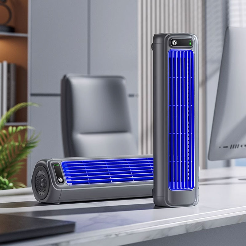 EZFlow Portable Wall-Mounted Silent Fan – No Drilling Required