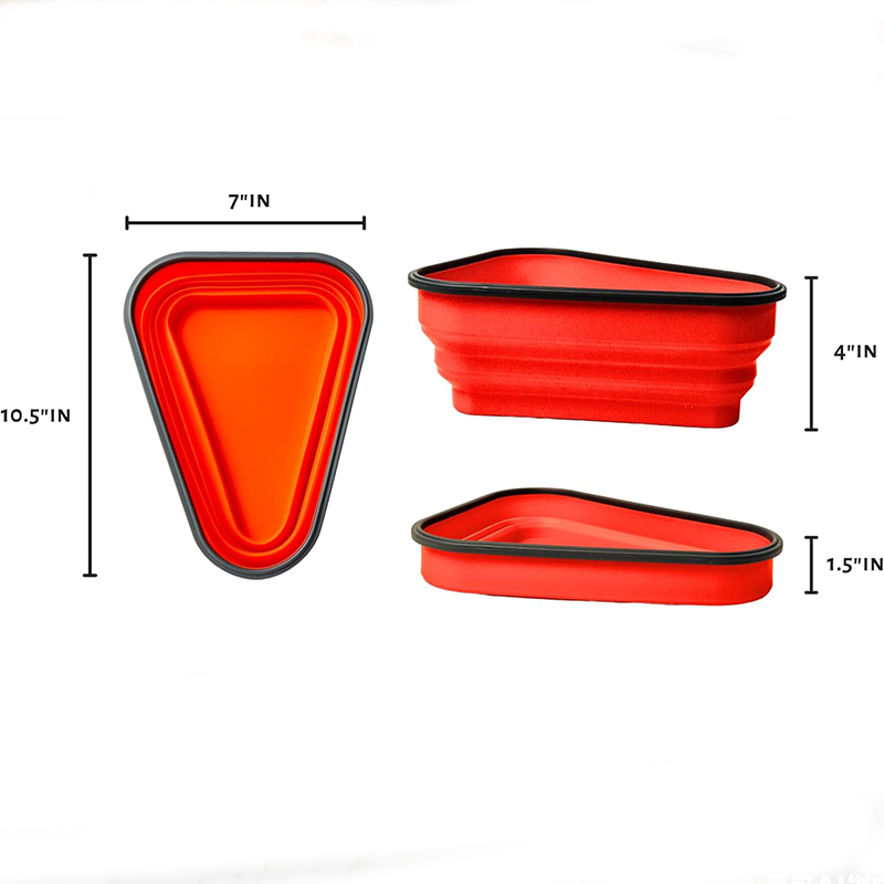 PizzaPack · Collapsible Silicone Slice Storage & Travel Container