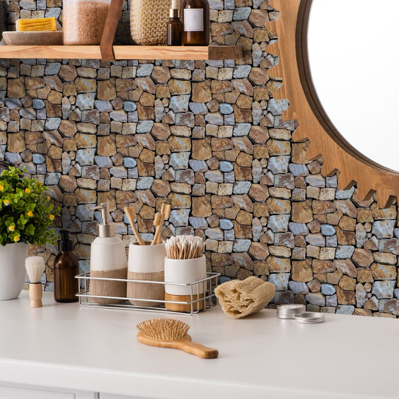 Natural Stone Peel & Stick Tiles - Waterproof & Easy to Apply