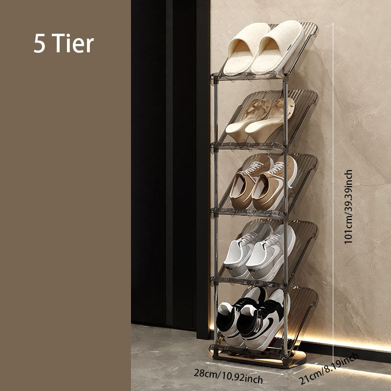 Acrylic Foldable Shoe Rack – Easy Installation & Space-Saving