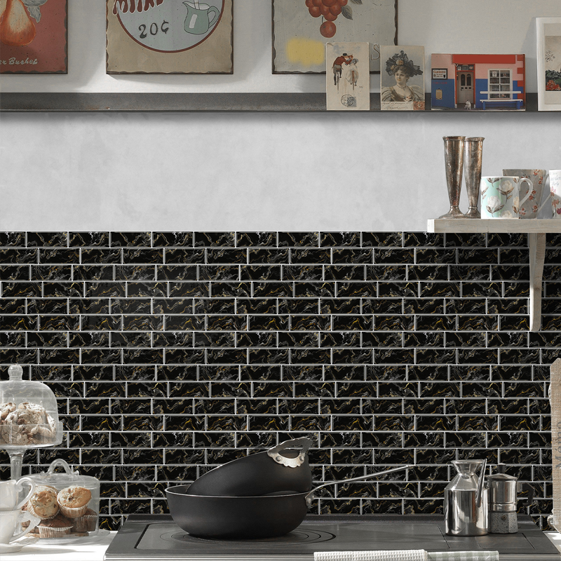 Tile-Look Peel & Stick Wallpaper - Waterproof & Stain-Resistant