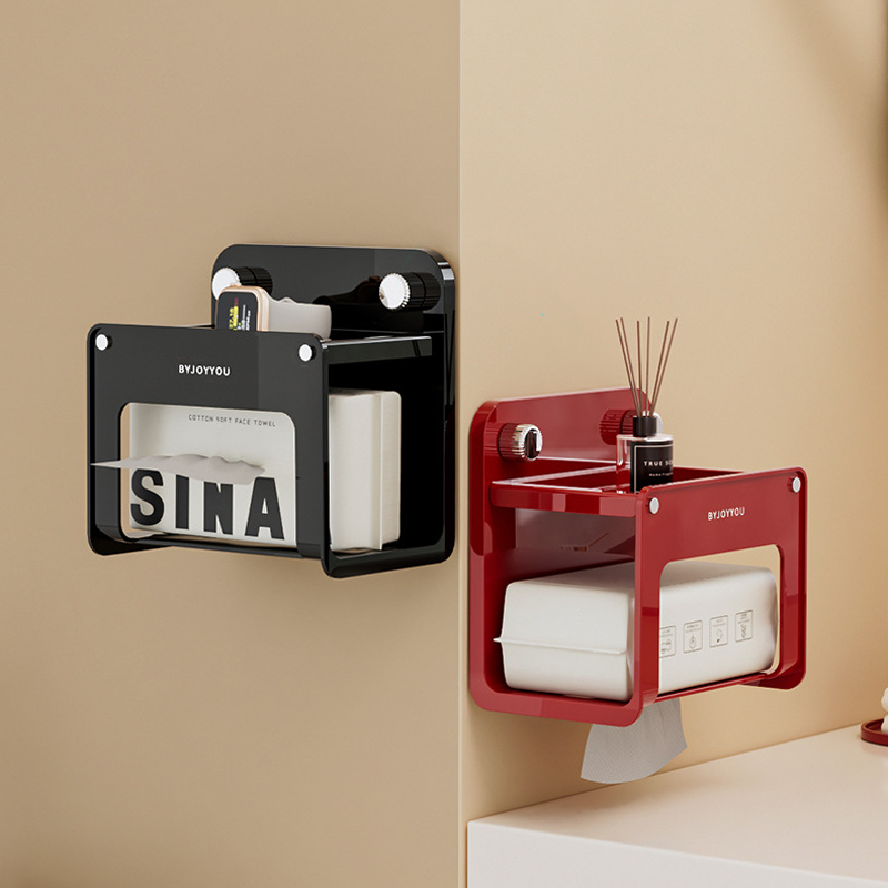 Suction Toilet Paper Holder – No-Drill Installation, Heavy-Duty Grip