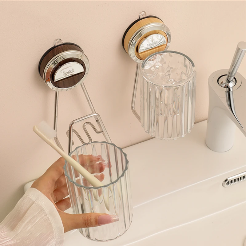 No-Drill Toothbrush and Cup Holder – Strong Hold, Space-Saving
