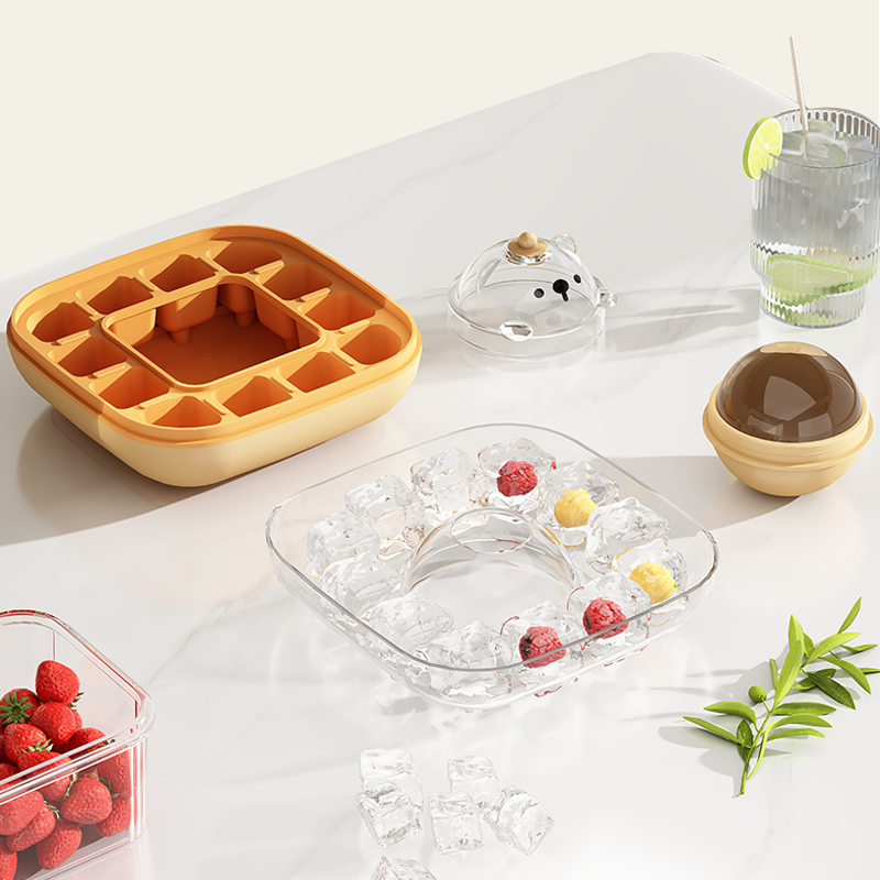 2-in-1 Press Ice Cube Tray – Quick Release & Easy to Use