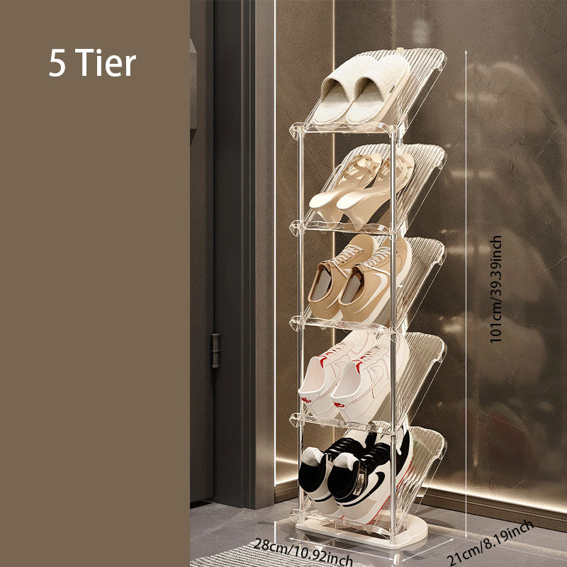 Acrylic Foldable Shoe Rack – Easy Installation & Space-Saving